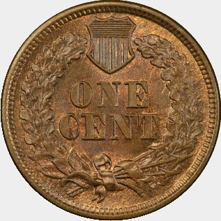 1865  One Cent reverse