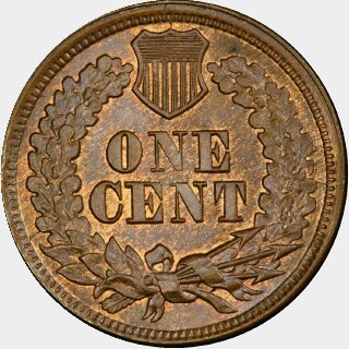 1866  One Cent reverse