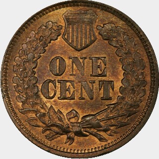 1867  One Cent reverse