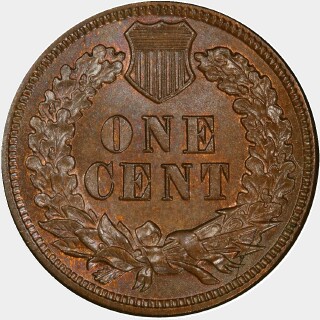 1871  One Cent reverse