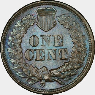 1872  One Cent reverse
