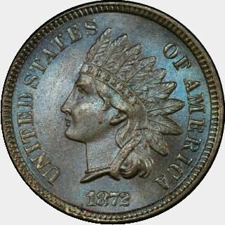 1872  One Cent obverse
