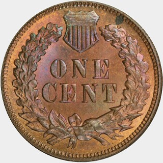 1873  One Cent reverse