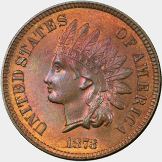 1873  One Cent obverse