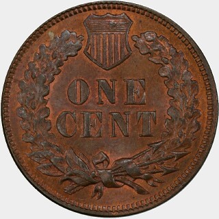 1874  One Cent reverse