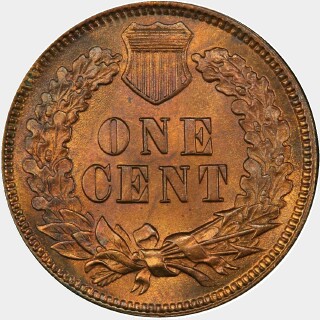 1875  One Cent reverse