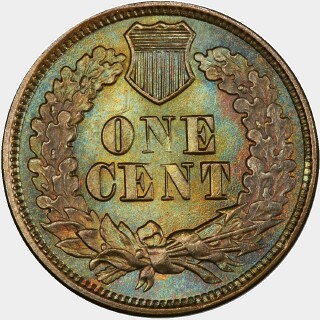 1877  One Cent reverse