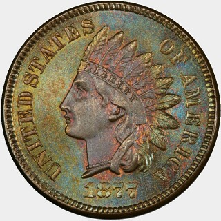 1877  One Cent obverse