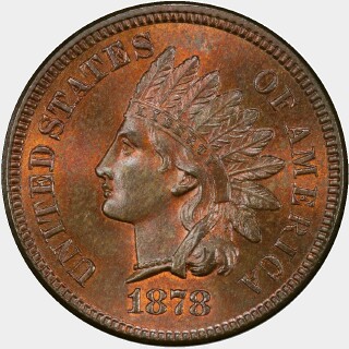 1878  One Cent obverse