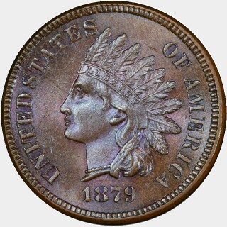 1879  One Cent obverse