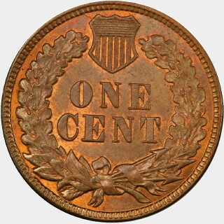 1880  One Cent reverse