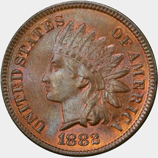 1882  One Cent obverse