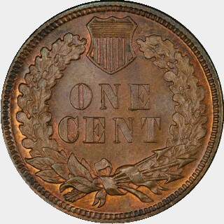 1884  One Cent reverse
