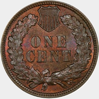 1887  One Cent reverse