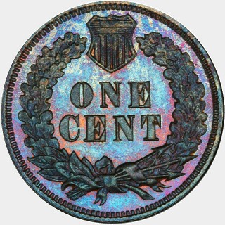 1877 Proof One Cent reverse