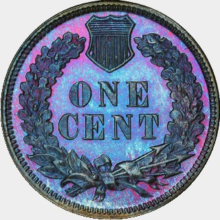 1878 Proof One Cent reverse