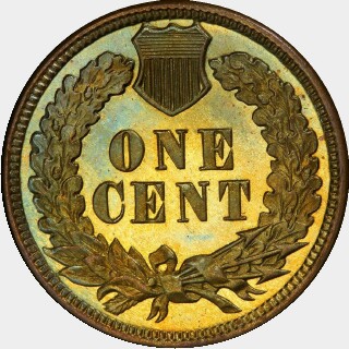 1879 Proof One Cent reverse