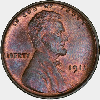 1911  One Cent obverse