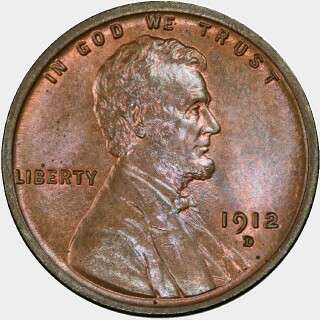 1912-D  One Cent obverse
