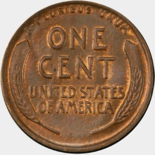 1914  One Cent reverse
