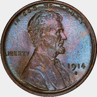 1914-S  One Cent obverse