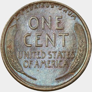 1915  One Cent reverse
