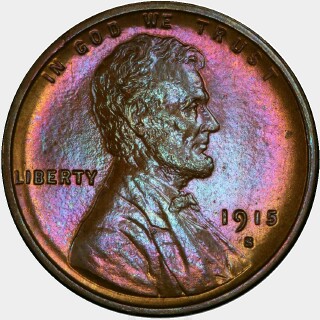 1915-S  One Cent obverse