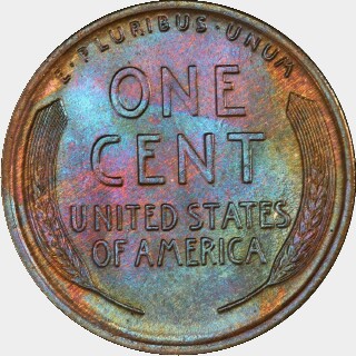 1916  One Cent reverse