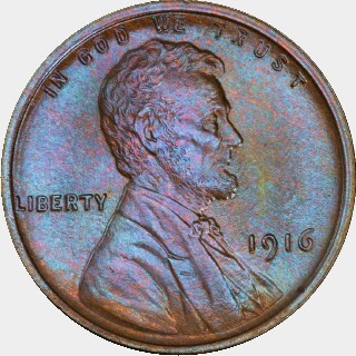 1916  One Cent obverse