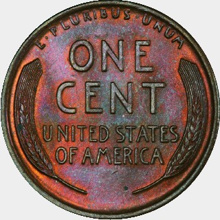 1917  One Cent reverse