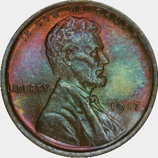 1917  One Cent obverse