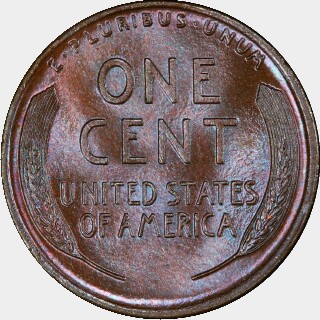 1917-D  One Cent reverse