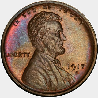 1917-S  One Cent obverse