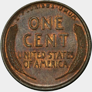 1918  One Cent reverse