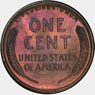 1919  One Cent reverse