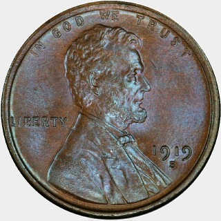 1919-S  One Cent obverse