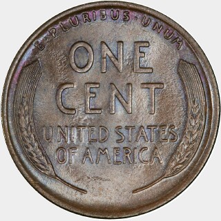 1920  One Cent reverse