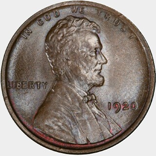 1920  One Cent obverse