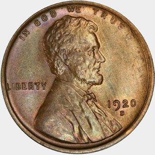 1920-S  One Cent obverse
