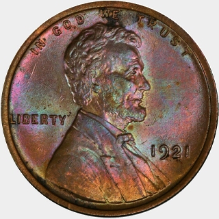 1921  One Cent obverse