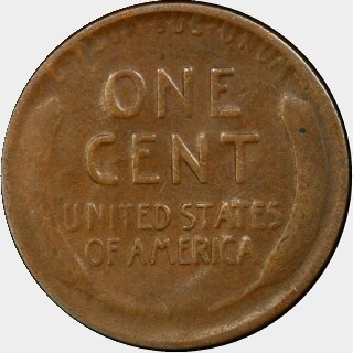 1922  One Cent reverse