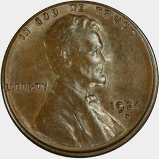 1924-S  One Cent obverse