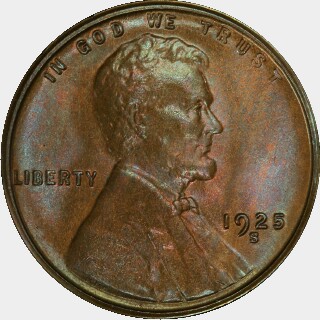1925-S  One Cent obverse