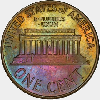 1960  One Cent reverse