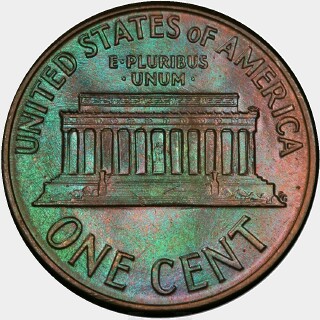 1960-D  One Cent reverse