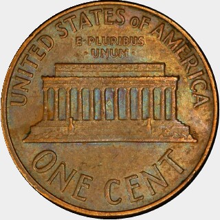 1960-D  One Cent reverse
