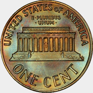 1972  One Cent reverse