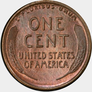 1922  One Cent reverse