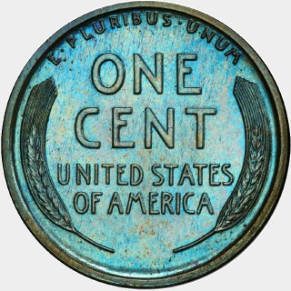 1912 Proof One Cent reverse