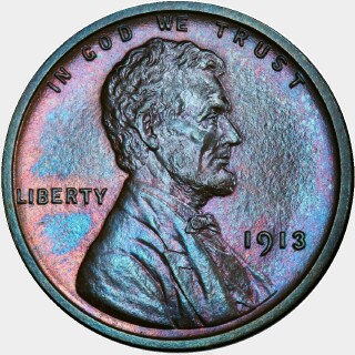 1913 Proof One Cent obverse